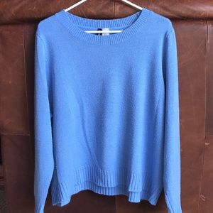 Blue, long sleeve sweater